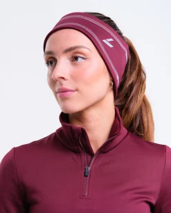 Accelerate Brushed Headband Burgundy – One Size