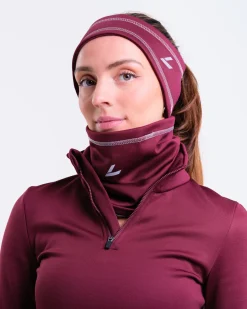 Accelerate Brushed Neck Warmer Burgundy – One Size