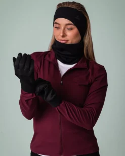 Accelerate Brushed Touch Gloves Black