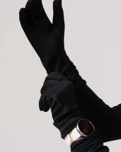 Accelerate Brushed Touch Gloves Black