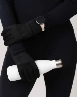 Accelerate Brushed Touch Gloves Black
