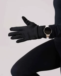 Accelerate Brushed Touch Gloves Black