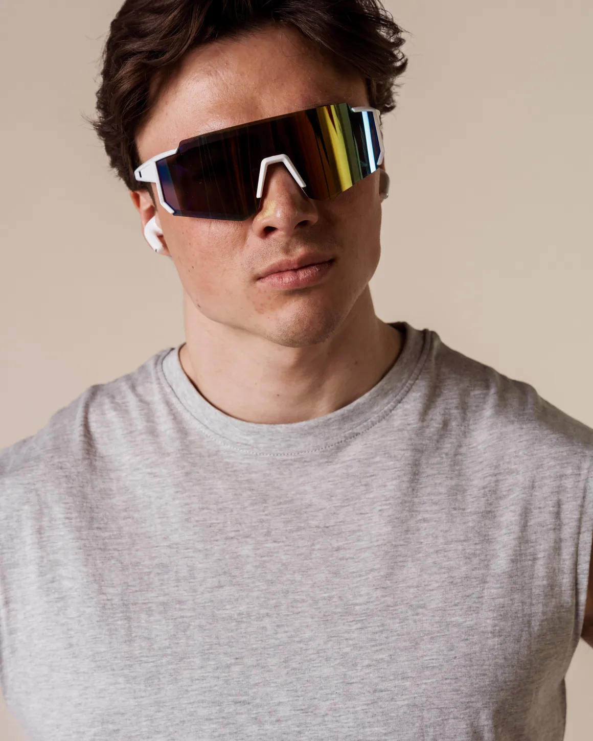 Accelerate Sports Glasses White/Orange – One Size