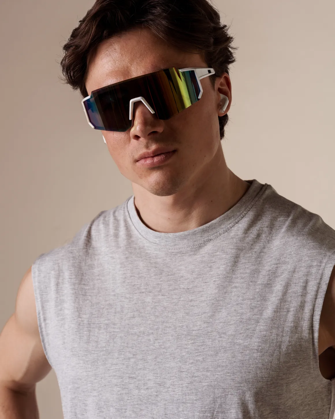 Accelerate Sports Glasses White/Orange – One Size
