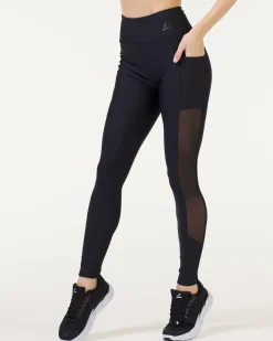 Ace Mesh Pocket Tights Black