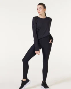 Ace Mesh Pocket Tights Black