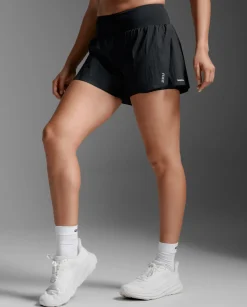 Aero Hi-Rise 2-in-1 3 Inch Shorts Black/SR