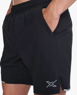 Aero 7 Inch Shorts Black/Silver Reflective