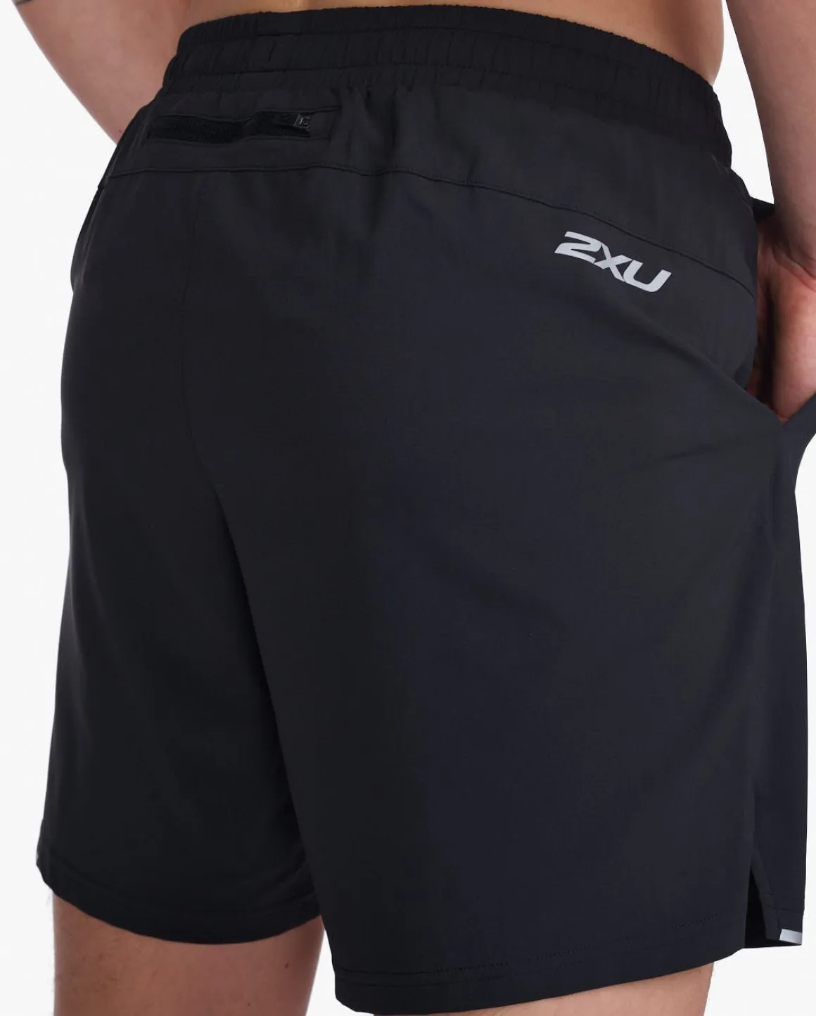 Aero 7 Inch Shorts Black/Silver Reflective