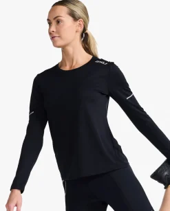 Aero Long Sleeve Black/Silver Reflective