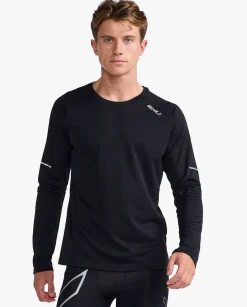 Aero Long Sleeve Black/Silver Reflective M