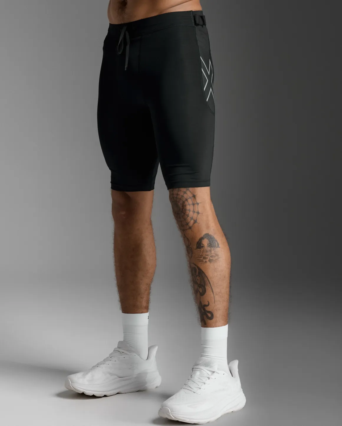 Aero Mesh Comp Shorts Black/Silver Reflective
