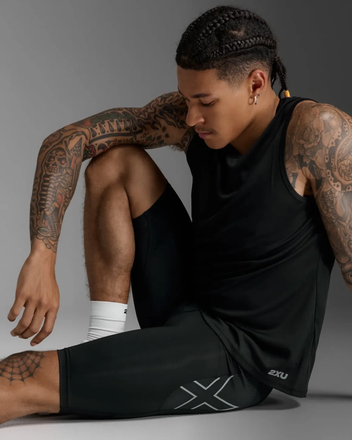 Aero Mesh Comp Shorts Black/Silver Reflective