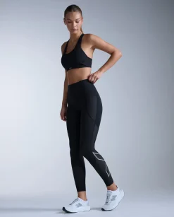 Aero Mesh Hi-Rise Comp Tights Black/SR