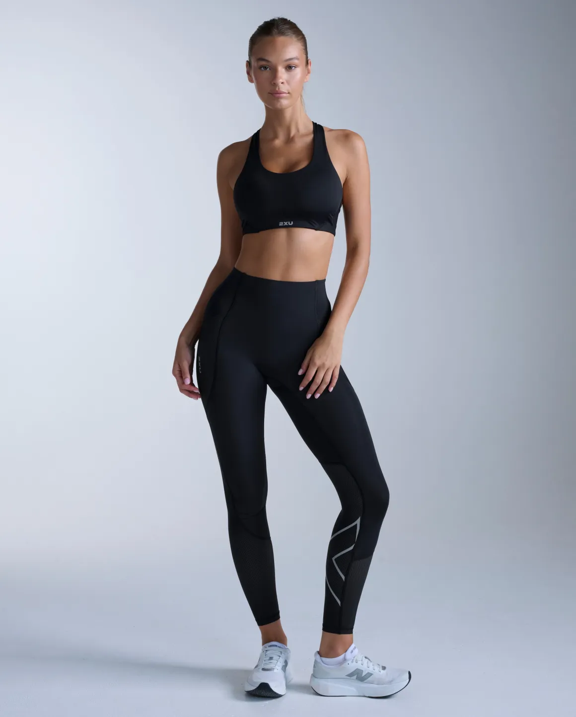 Aero Mesh Hi-Rise Comp Tights Black/SR