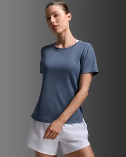 Aero Mesh Tee Indigo/Indigo Reflective