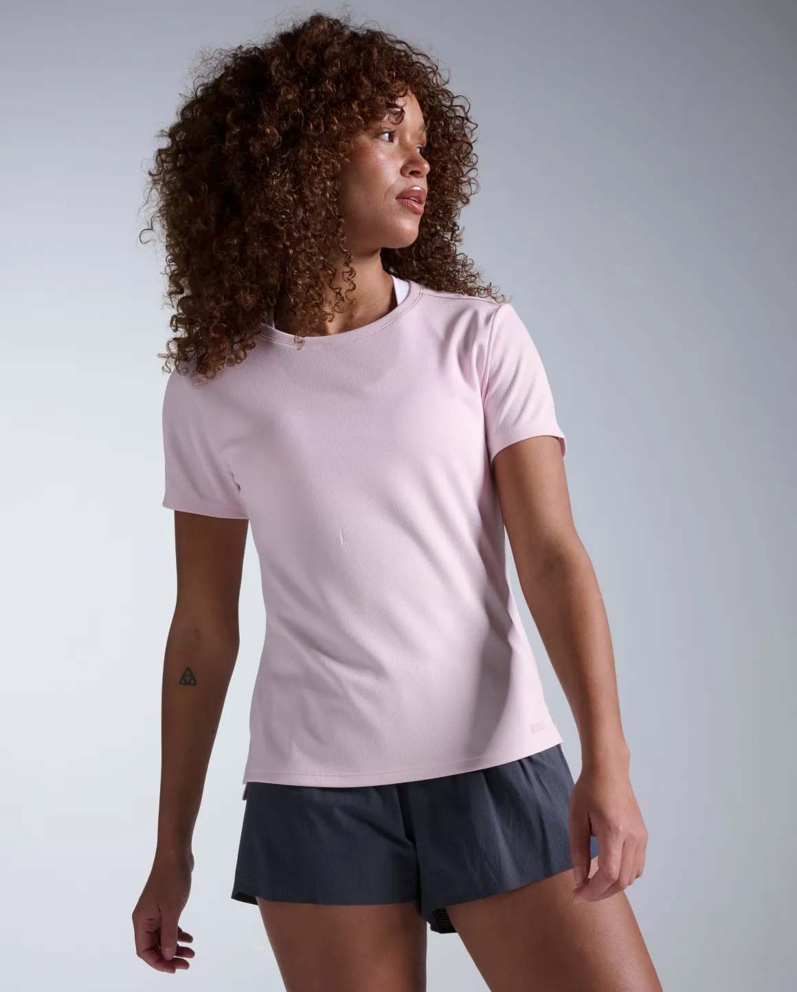 Aero Mesh Tee Pink Frost/Pink Frost Reflecitve