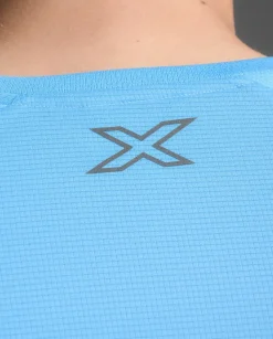 Aero Tee Azure Blue/Black Reflective