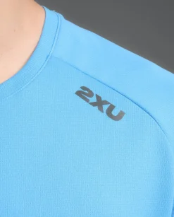 Aero Tee Azure Blue/Black Reflective