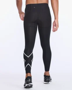 Aero Vent Comp Tights Black/Silver Reflective