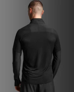 Aero 1/2 Zip Black/Silver Reflecitve