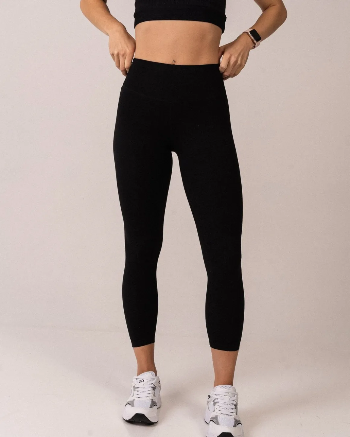 Air Legging Cropped Black 2-PACK
