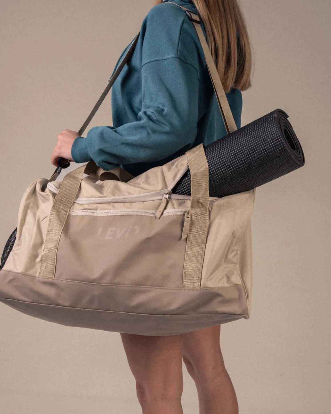 All-Day Sports Bag Medium Beige Feather – One Size