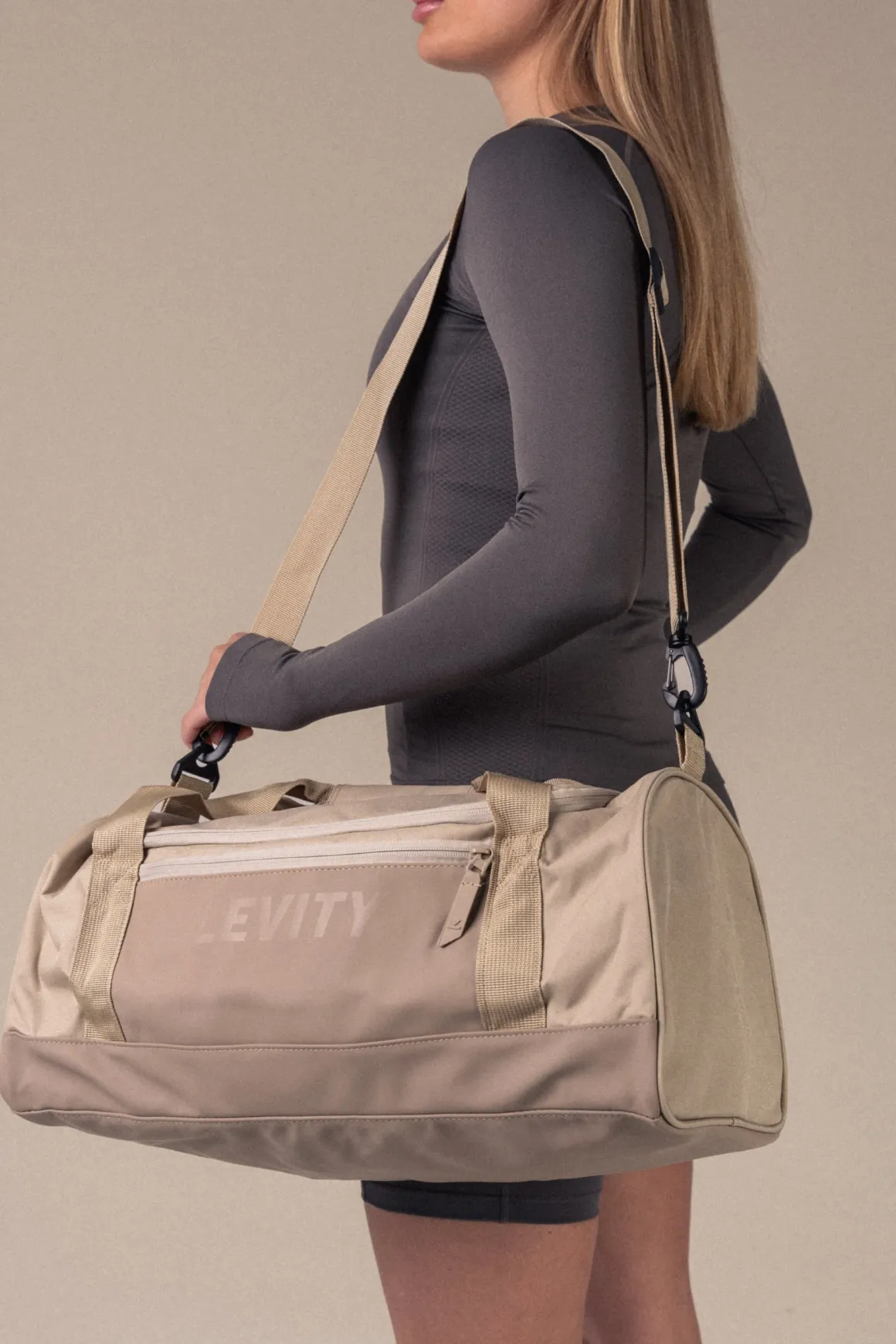 All-Day Sports Bag Small Green + Beige