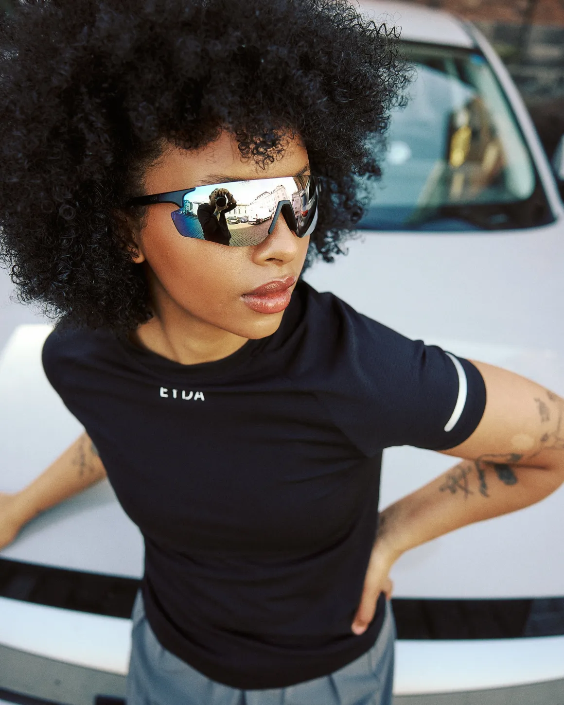 Amber Sport Sunglasses Black – One-Size