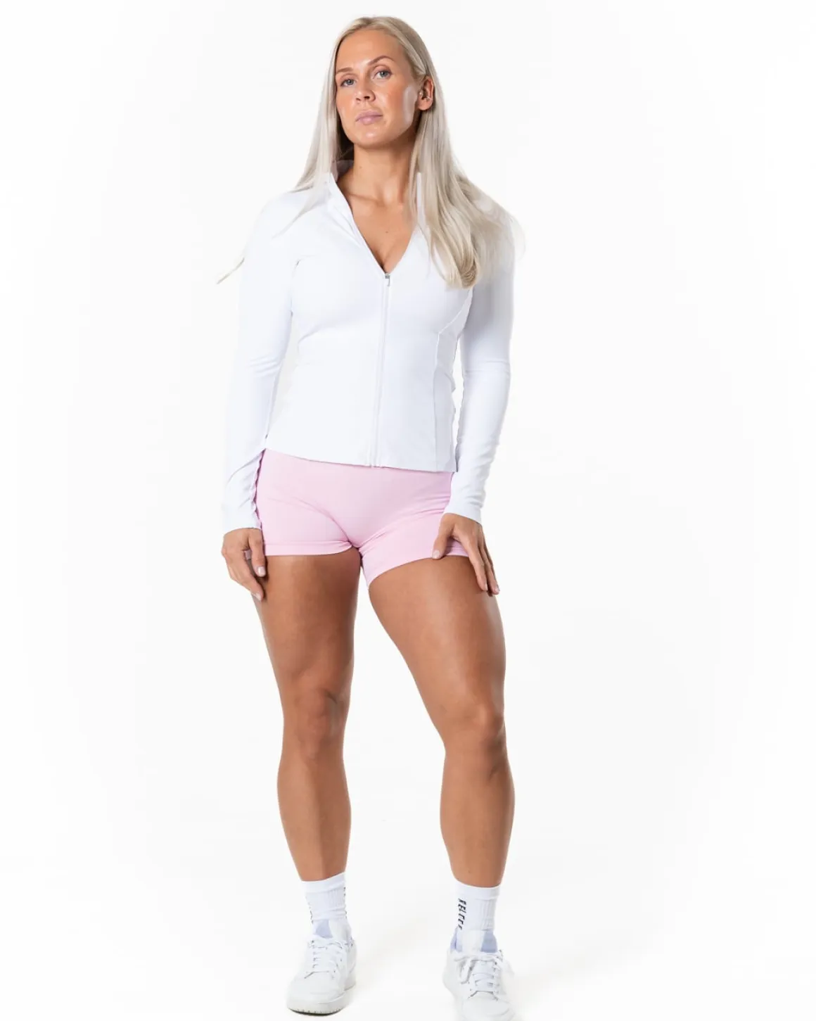 Aura Seamless Scrunch Shorts Light Pink
