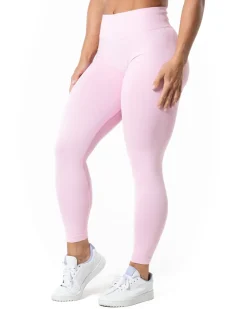 Aura Seamless Scrunch Tights Light Pink