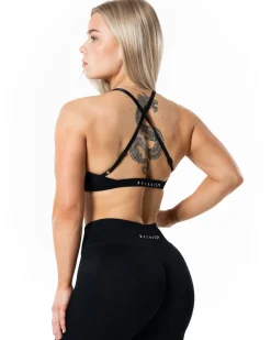 Aura Seamless Sports Bra Black