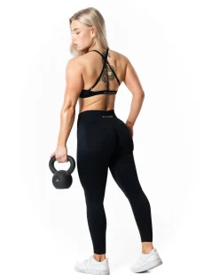 Aura Seamless Sports Bra Black