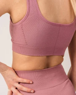 Balance Herringbone Seamless Bra Pink Rose