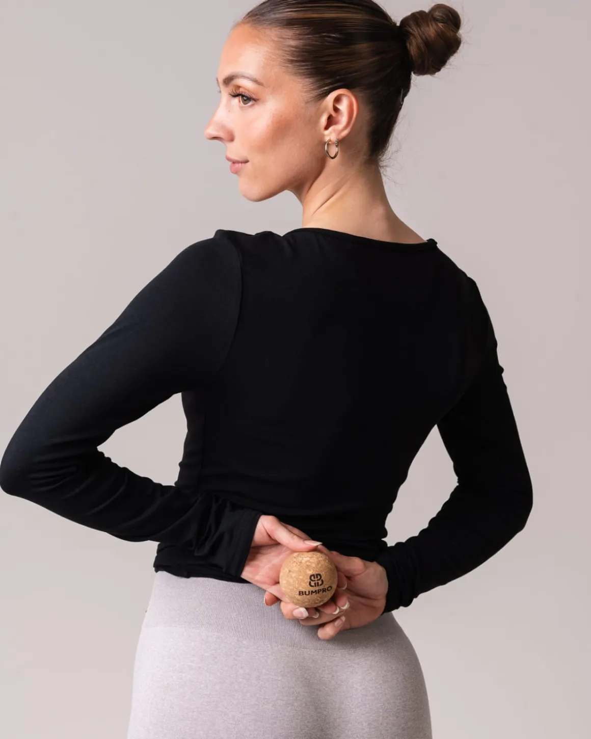 Ballet Wrap Top Black