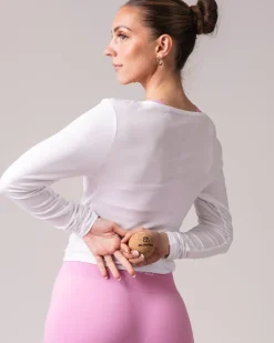 Ballet Wrap Top White