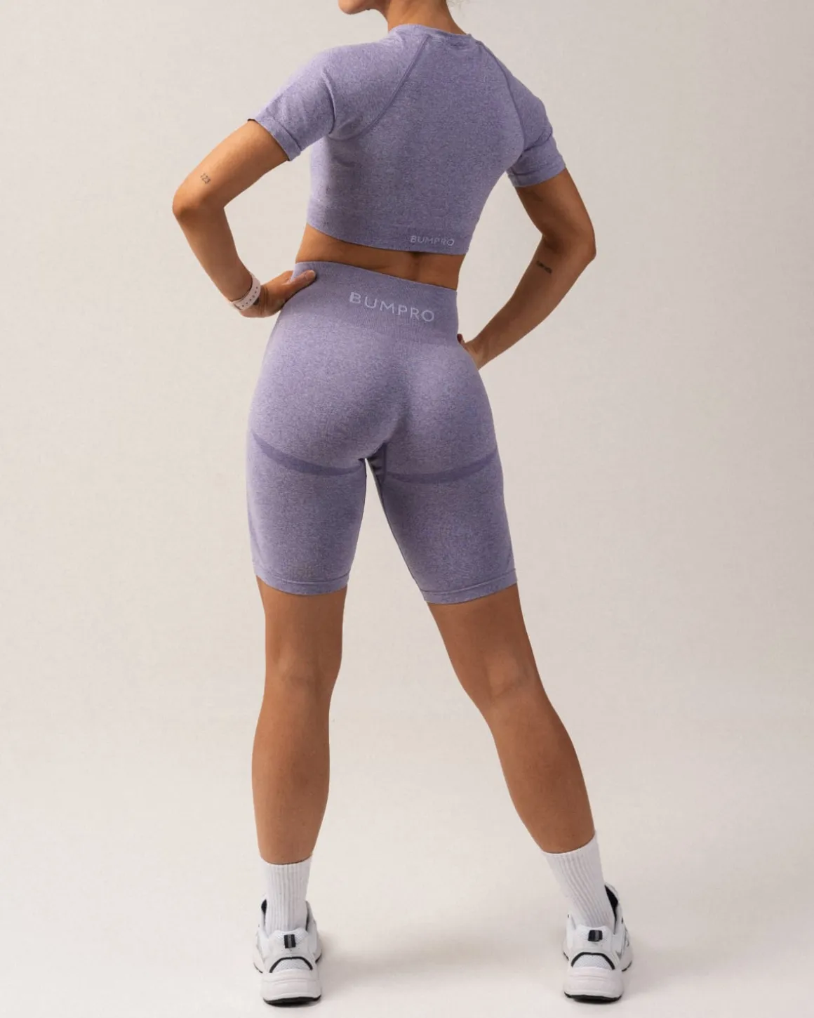 Beam Biker Shorts Purple Pop Marl