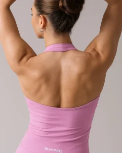 Beam Clean Halter Top Pink Chiffon