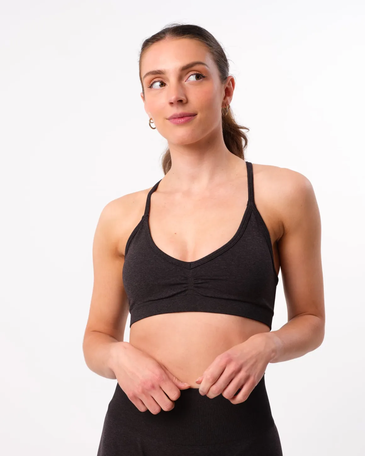 Beam Clean Mini Bra Black Iron Marl