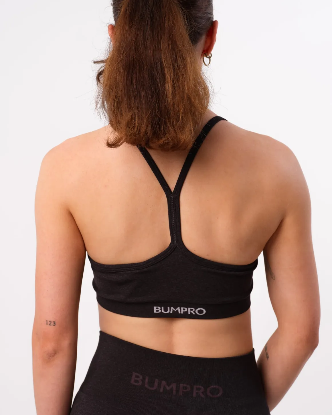 Beam Clean Mini Bra Black Iron Marl