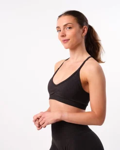 Beam Clean Mini Bra Black Iron Marl