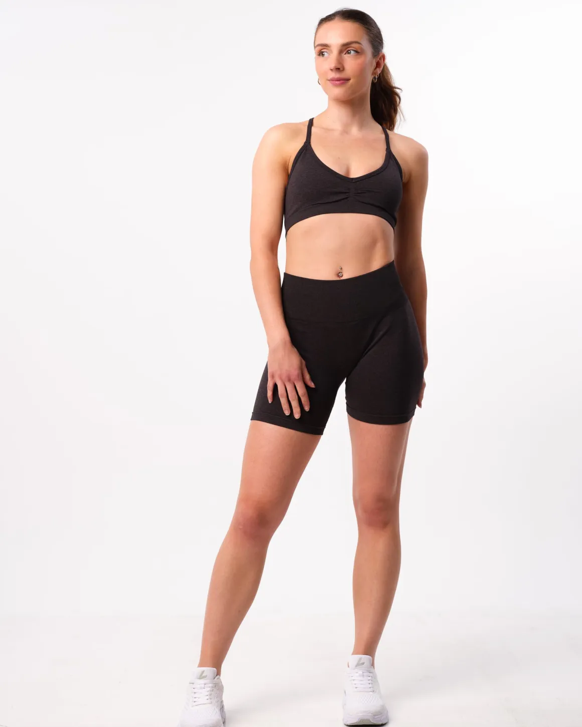 Beam Clean Mini Bra Black Iron Marl
