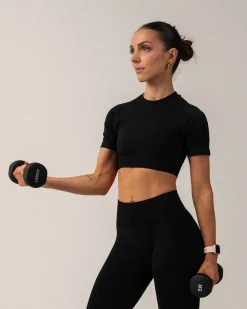 Beam Clean Tee + Beam Clean Shorts 5″ Black SET