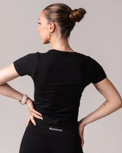 Beam Clean Tee + Beam Clean Shorts 5″ Black SET