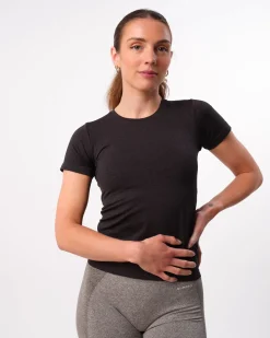 Beam Clean Tee Black Iron Marl