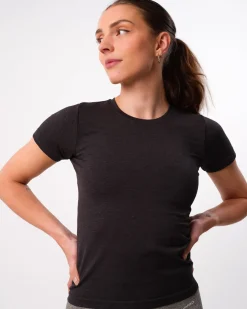 Beam Clean Tee Black Iron Marl