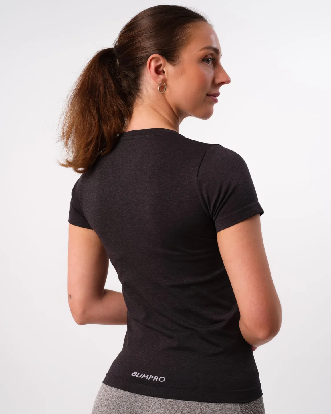 Beam Clean Tee Black Iron Marl
