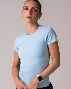Beam Clean Tee Blue Cerulean