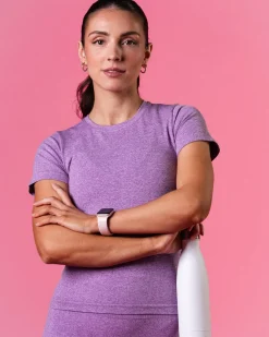 Beam Clean Tee Lilac Dewberry Marl