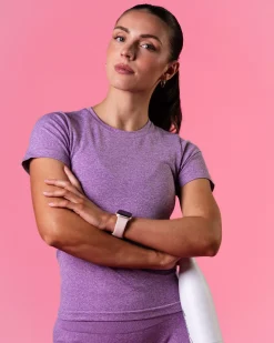 Beam Clean Tee Lilac Dewberry Marl